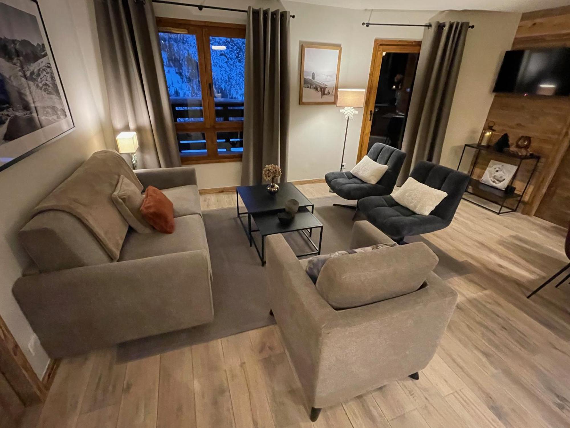 Spacious Ski-In Ski-Out Apartment 4-6 Pax, 161 Sources De Marie Arc 1950 Les Arcs  Exteriör bild